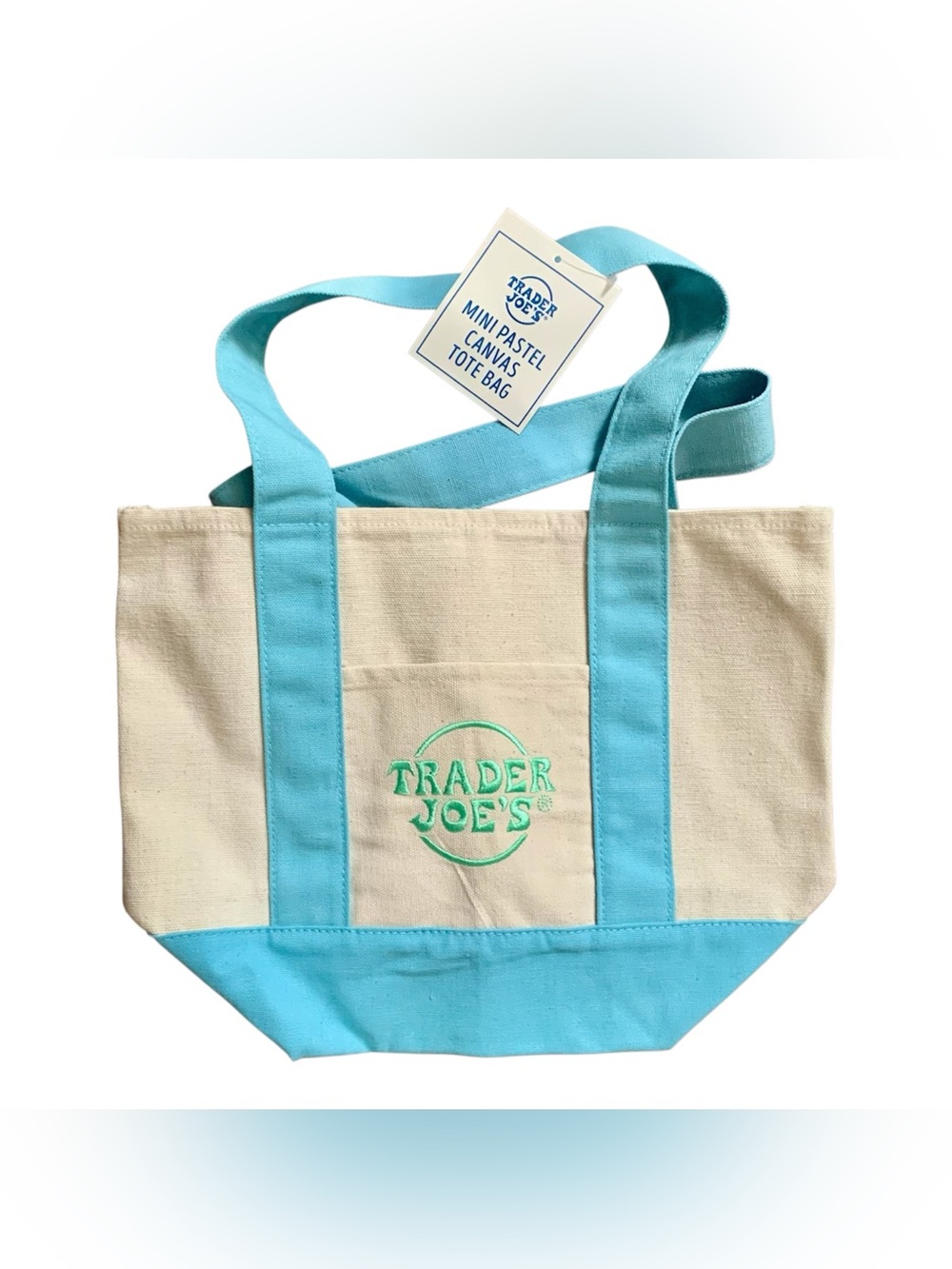 Trader Joe’s Mini Pastel Canvas Tote Bag